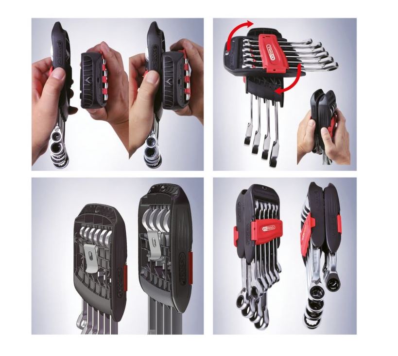 Jeu de 10 clés mixtes à cliquet DUO GEAR KS TOOLS 503.5950