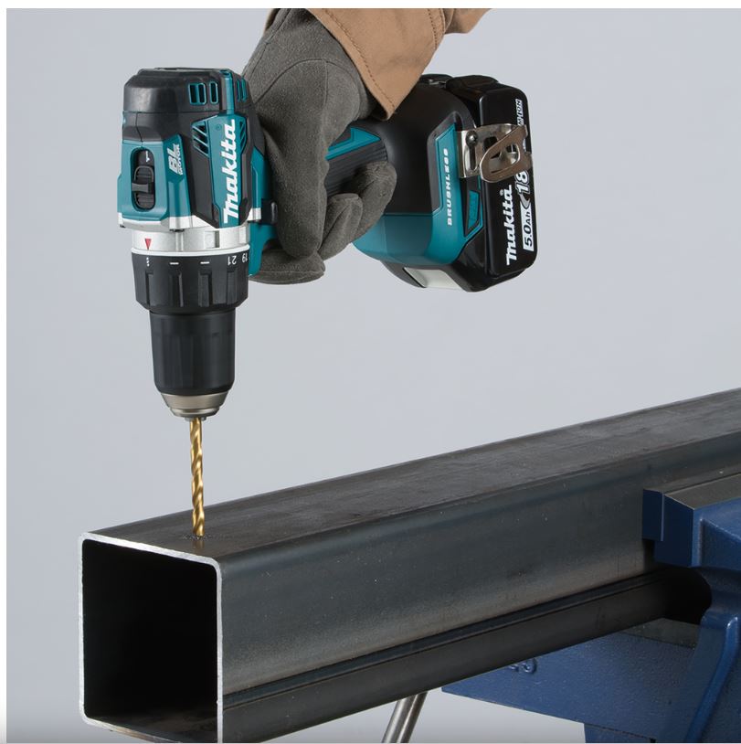 Perceuse visseuse D13 mm 18 V 2 batteries 5 Ah chargeur et coffret MAK PAC - MAKITA - DDF484RTJ
