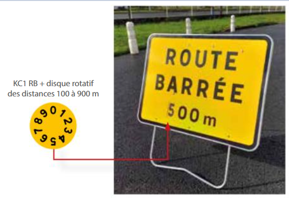 PANNEAU KC1 ROUTE BARREE 800X600MM DISQ T1 - NADIA SIGNALISATION - 1000184