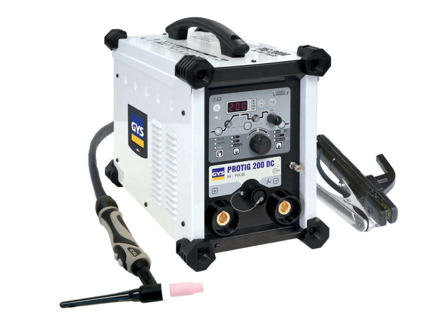 Poste à souder GYS TIG DC 200 A PROTIG 200 DC avec baguettes, supports et gants