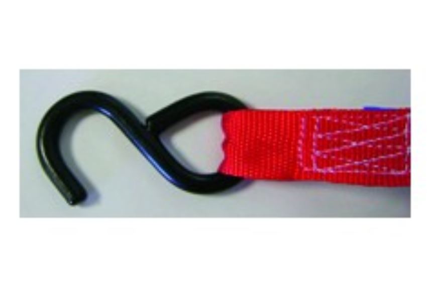 PACK 4 SANGLES ARRIMAGE 500 Kg 5M LARGEUR 25MM CROCHET 