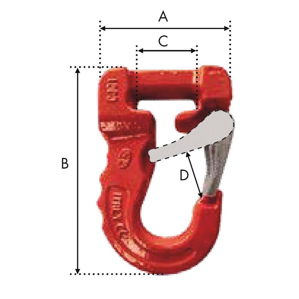 CROCHET POUR ELINGUE TEXTILE 2T - Neutre - 20724