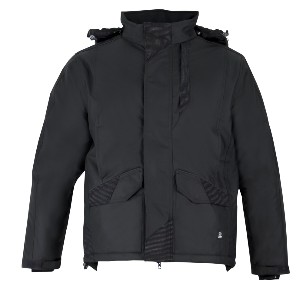 Parka emp renforcés + capuche amovible OURAL NOIR - LMA LEBEURRE - 2268