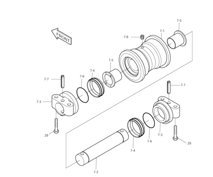 GALET INFERIEUR -  ALR130911 ADAPTABLE DOOSAN