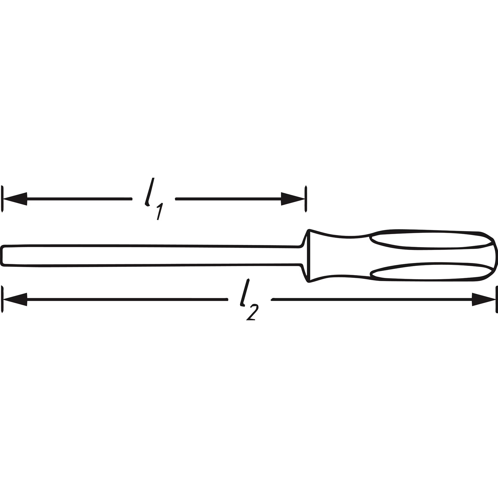 Tournevis TORX tamper résistant T45H manche 3 composants antidérapant HAZET - 802-T45H