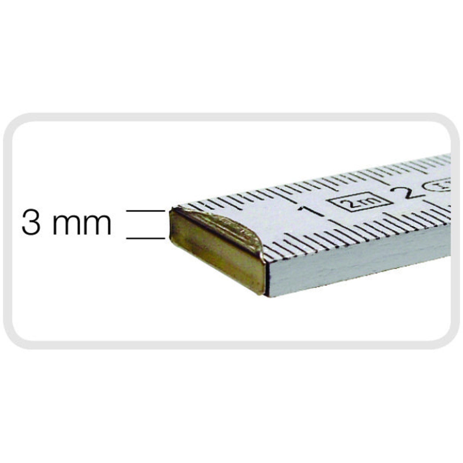 2 Mètres – Modèle Semi-géant – Épaisseur 3 Mm – Ressorts Incorpores METRICA - 23080