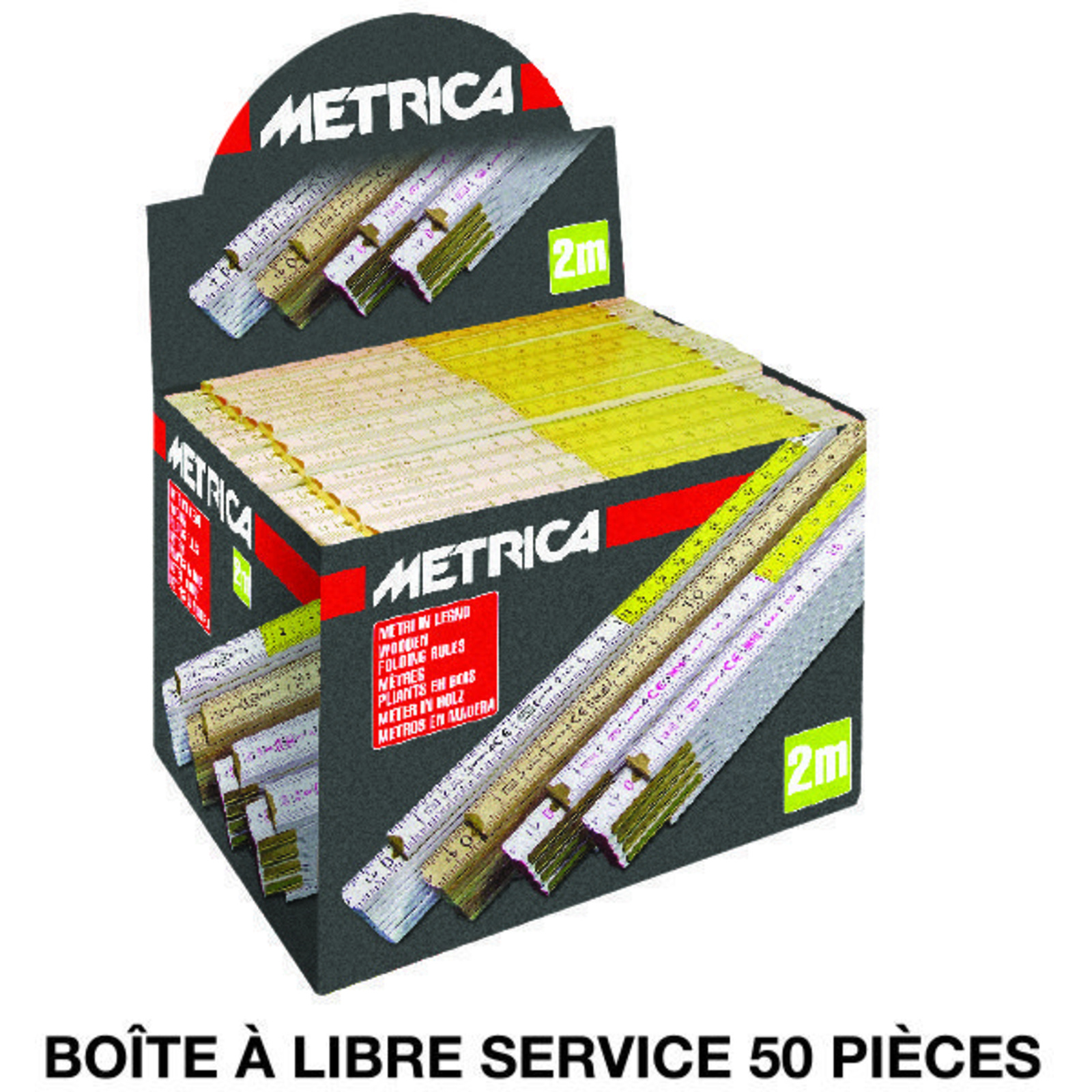 2 Mètres – Modèle Semi-géant – Épaisseur 3 Mm – Ressorts Incorpores METRICA - 23080