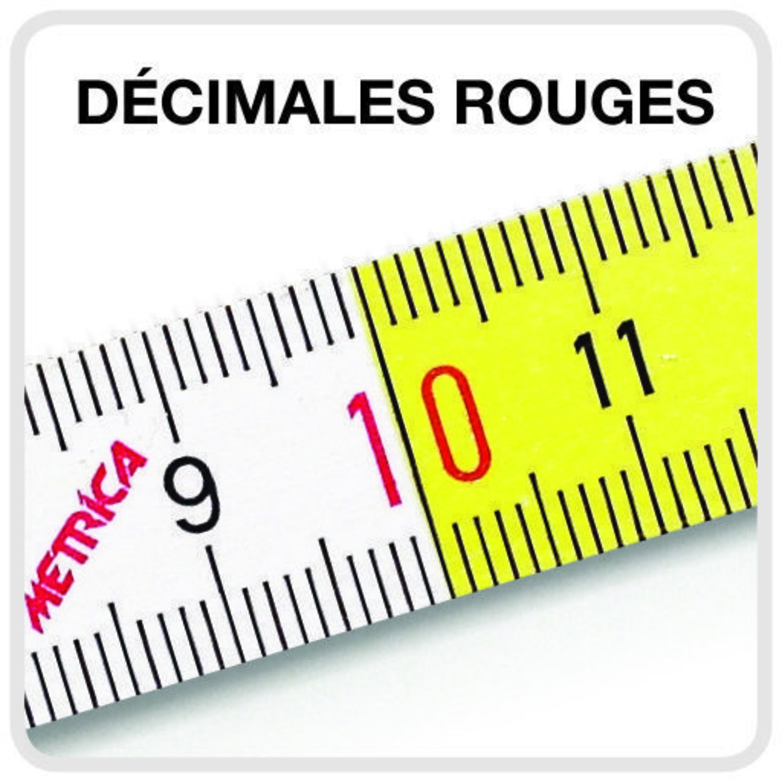 2 Mètres – En Bois – Épaisseur 3 Mm METRICA - 23150