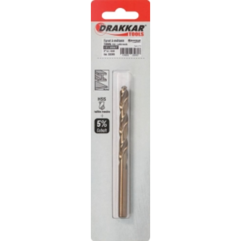 1 FORET CO DIN 338 DIAM 7.5 - DRAKKAR TOOLS - 23265