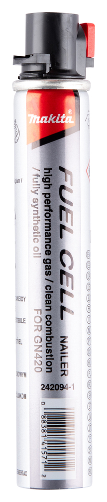 CARTOUCHE DE GAZ 40 GRAMMES POUR CLOUEUR MAKITA GN420C/GN900 - 2420941