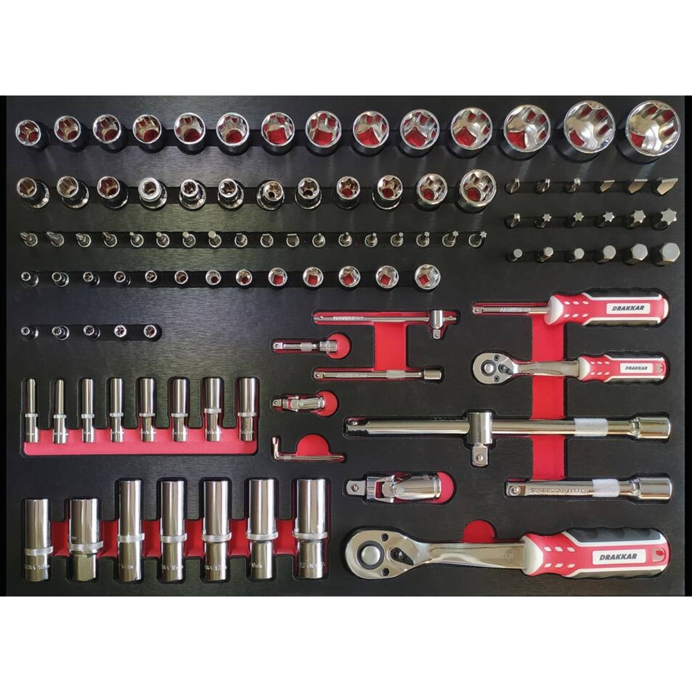 Module mousse 534x395mm métal douilles 1/4