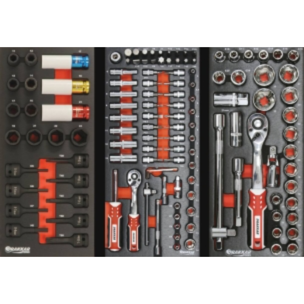 SERVANTE 7 TIROIRS 09217 + 4 TIROIRS MODULES METAL - 187 OUTILS - DRAKKAR TOOLS - 25114