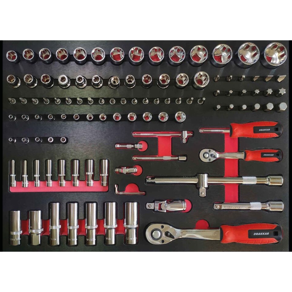 Module mousse 534x395mm métal douilles 1/4