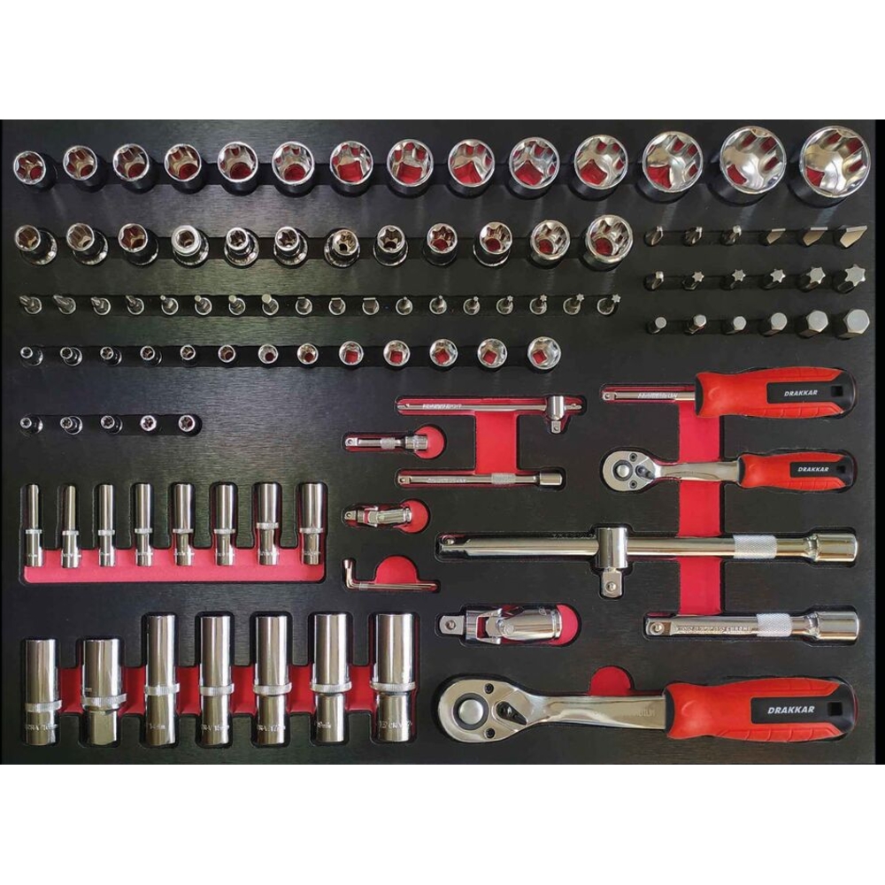 Module mousse 534x395mm métal douilles 1/4