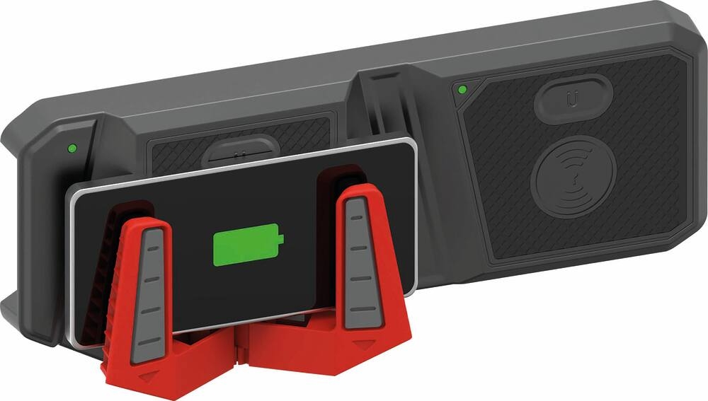 Chargeur par induction double avec support pour téléphone portable DRAKKAR - 82225