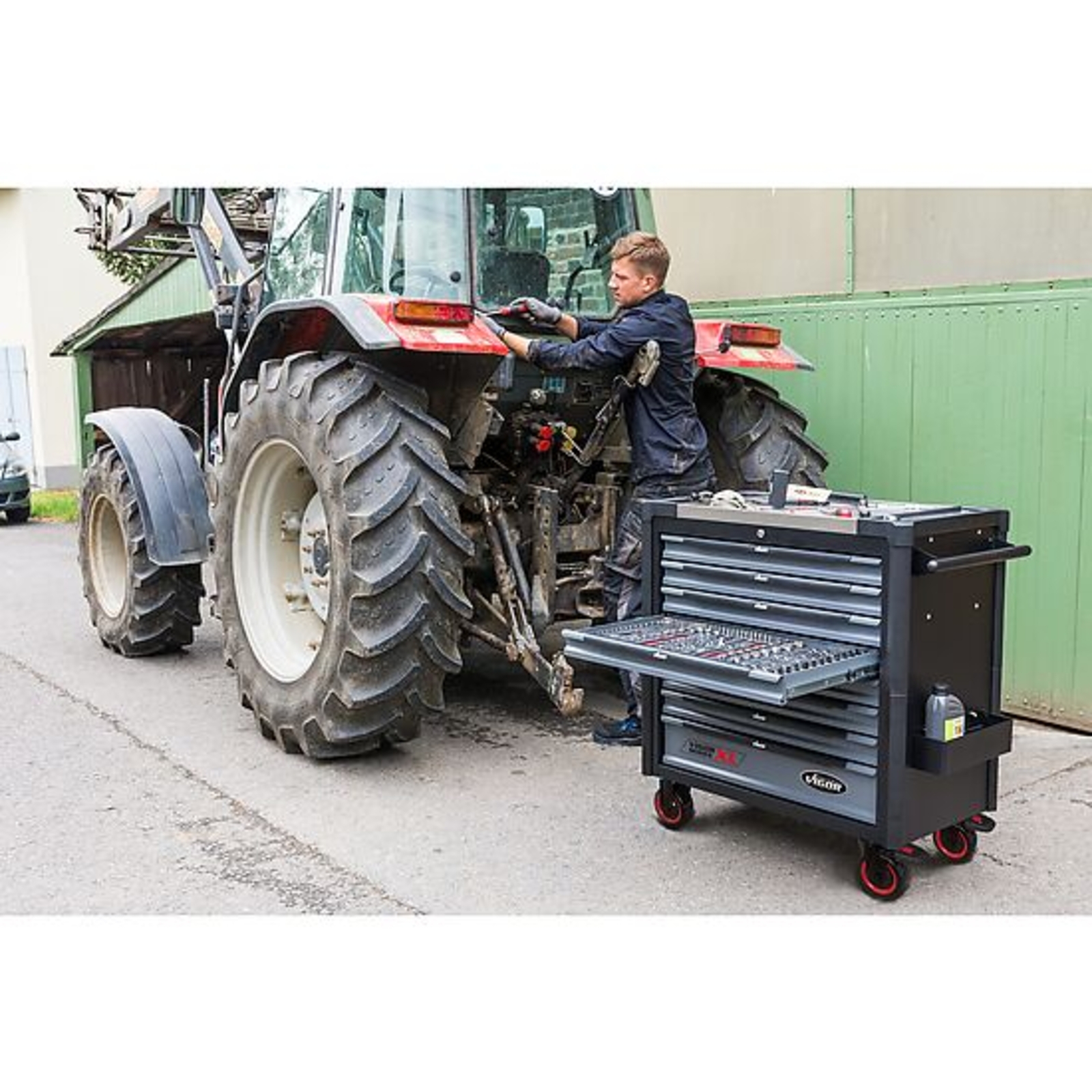 Servante d'atelier séries XL plateau de travail en acier inoxydable vide  VIGOR - V4481-X