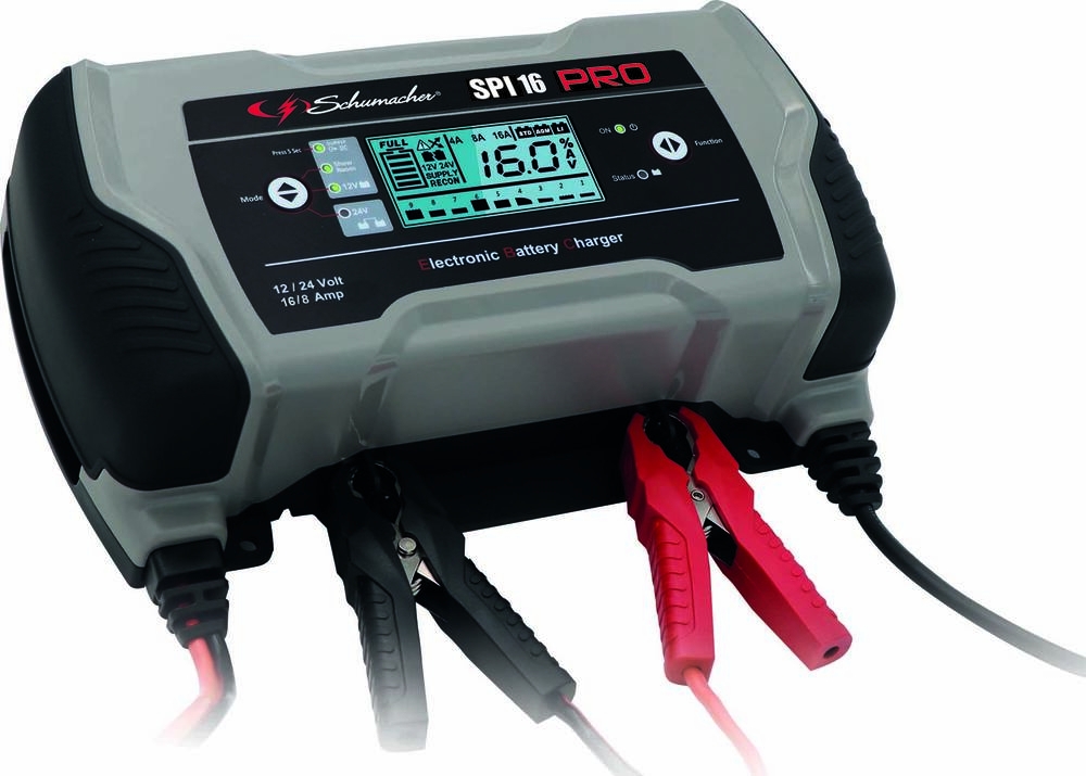 Chargeur de batterie SCHUMACHER automatique 12V/24V-16A/8A SPI 16 PRO - 54066