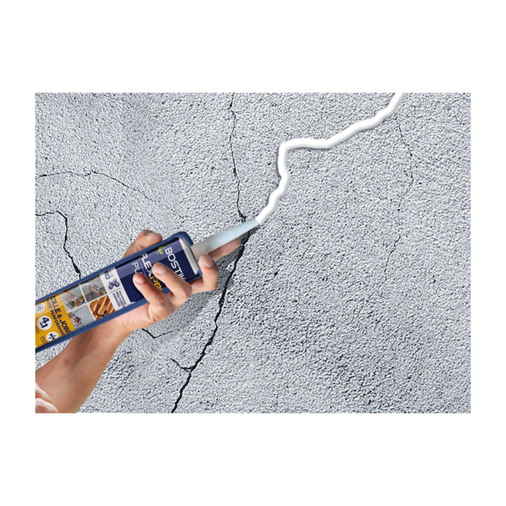 Mastic polyuréthane multi-usages polyvalent FlexPro PU790 - blanc - 300 ml - Lot de 12 - BOSTIK - 30627497