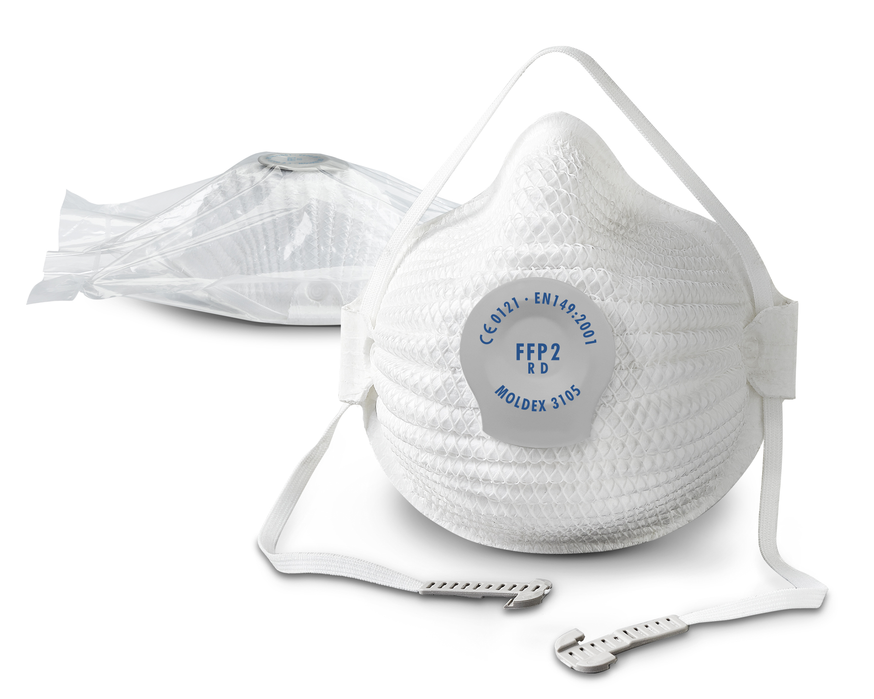 MASQUE FFP2 R D AVEC SOUPAPE AIR TAILLE M/L - LOT DE 10 - MOLDEX - 310501