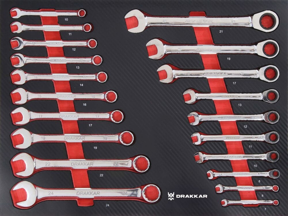 SERVANTE D'ATELIER 7 TIROIRS 176 OUTILS DRAKKAR - 83882