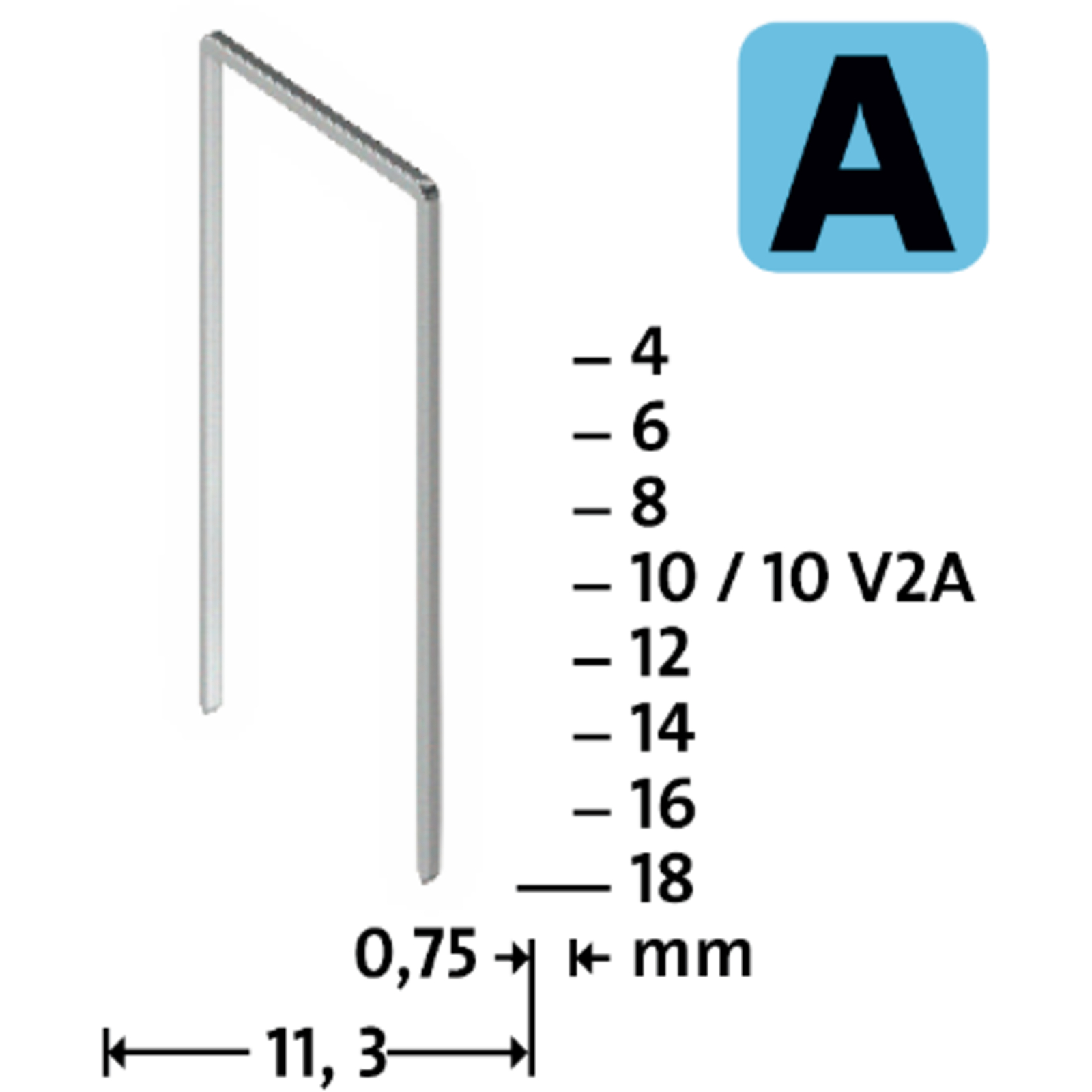 Agrafes A53 Taille 10 mm Boite de 5000 L'OUTIL PARFAIT - 329010
