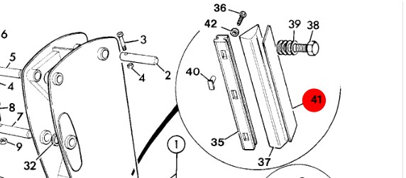 CALE DE RÉGLAGE BRAS COMPATIBLE JCB 331/30894