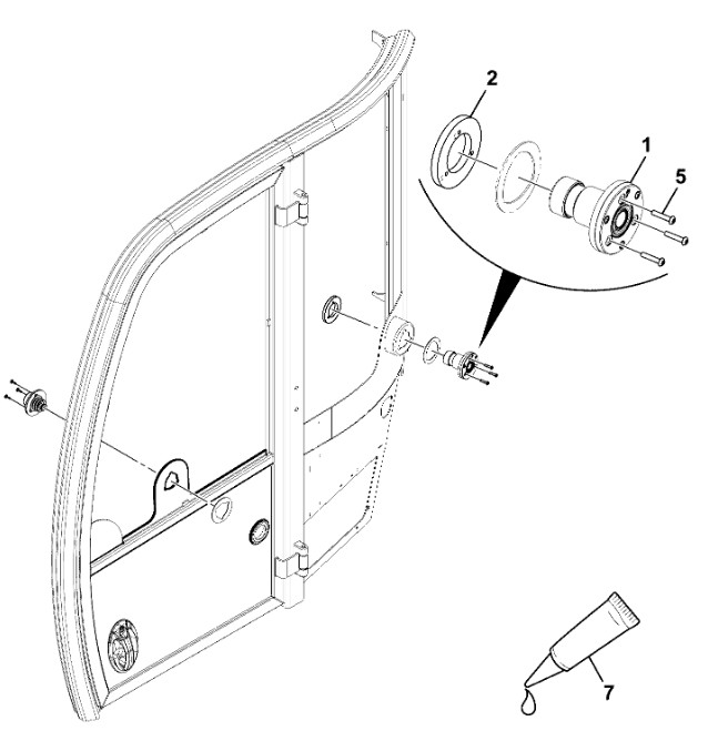BLOCAGE DE PORTE COMPATIBLE JCB 334/C3060