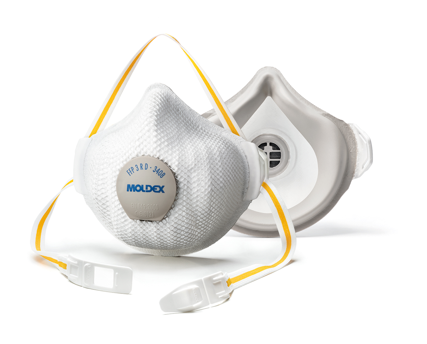 MASQUE FFP3 R D AIR PLUS AVEC SOUPAPE PROVALVE LOT DE 5 - MOLDEX - 340801