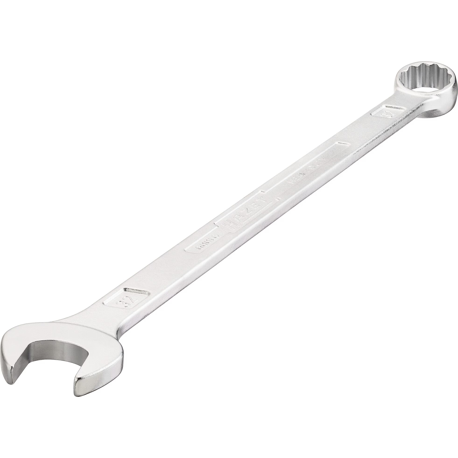 Clé mixte extra-longue 30 mm profil Traction 12 pans chromée HAZET - 600LG-30