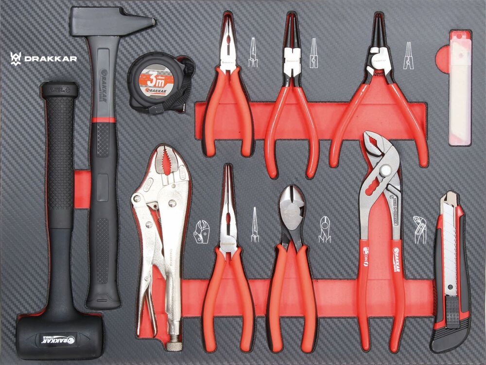 SERVANTE D'ATELIER 7 TIROIRS 176 OUTILS DRAKKAR - 83882