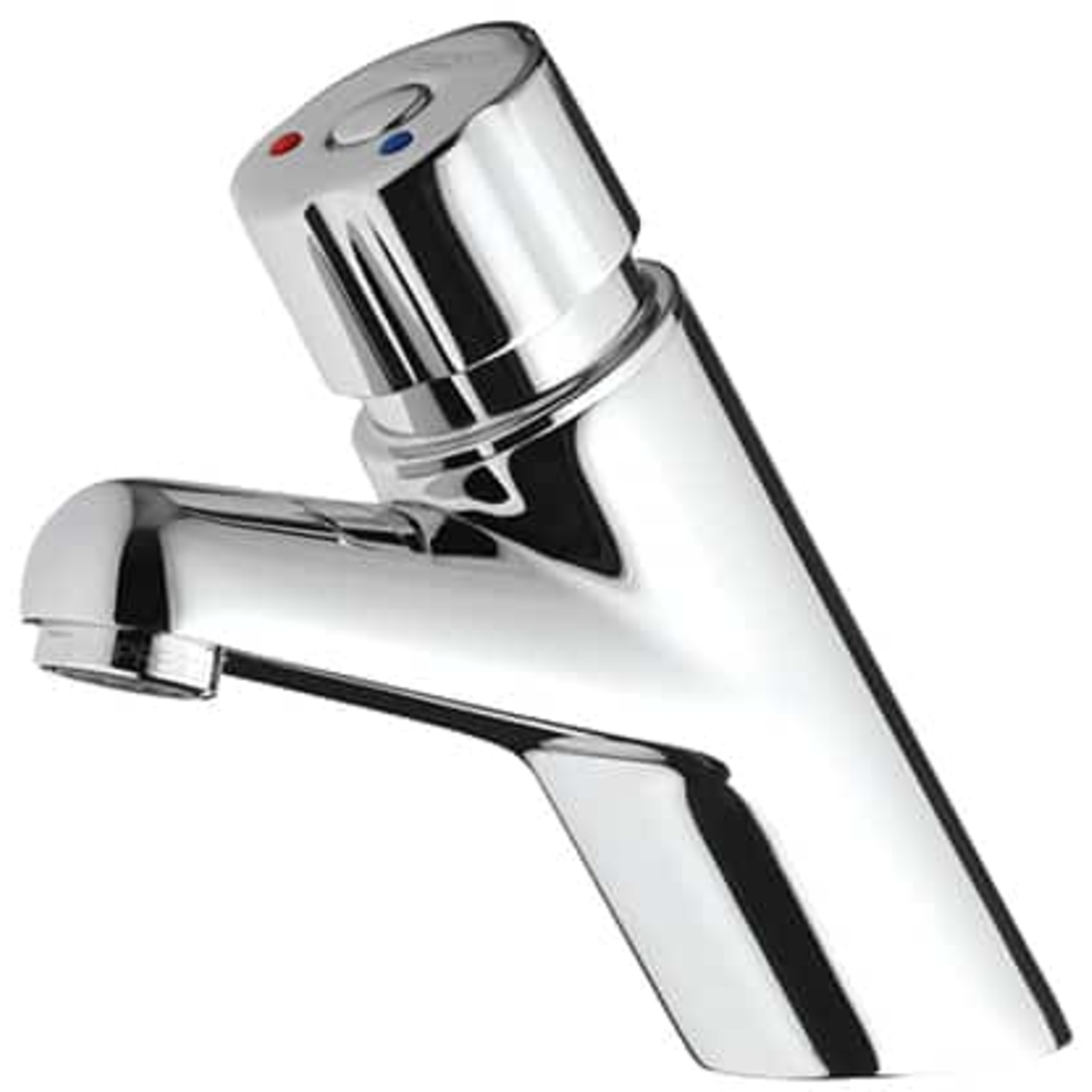 Mitigeur monocommande bouton chromé 3 l/min sans robinet d'arrêt PRESTO - 28617