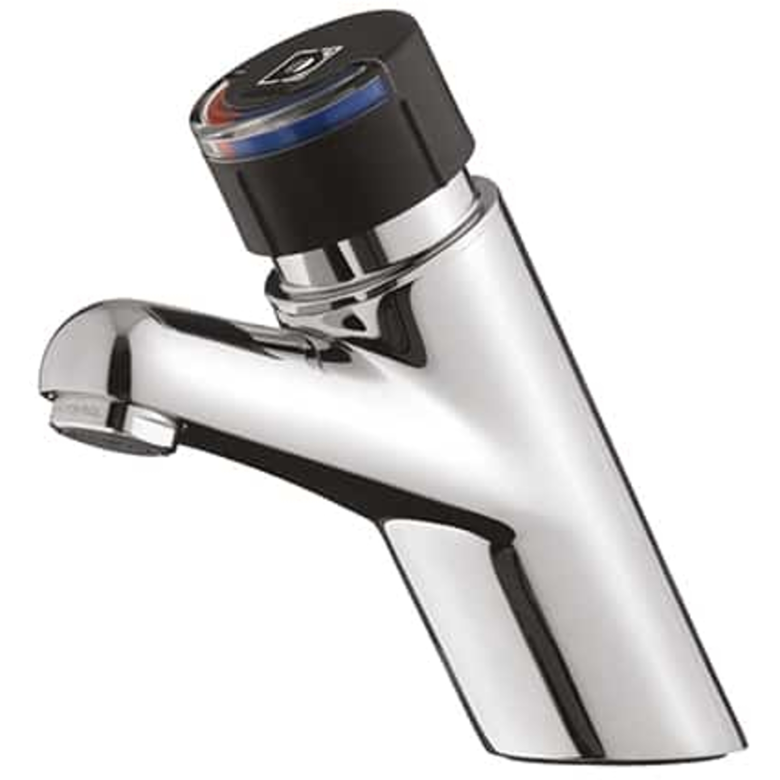 Mitigeur monocommande bouton chromé 3 l/min sans robinet d'arrêt PRESTO - 28617