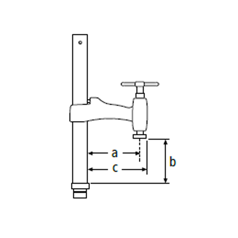 Serre-joint pour table de soudage  4003-WL - saillie 130 mm ouverture 40 cm URKO - 1546041