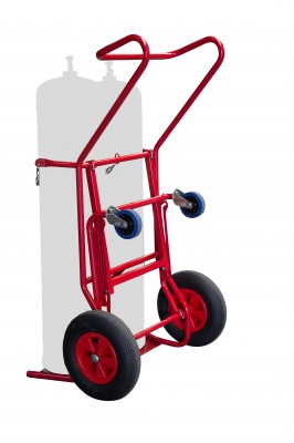 Diable 250 kg 2 bouteilles assisté avec béquille FIMM - 810007958