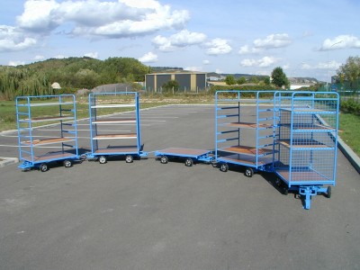 Servante train 500 kg dossiers tubes 1200 x 800 mm FIMM - 870004407