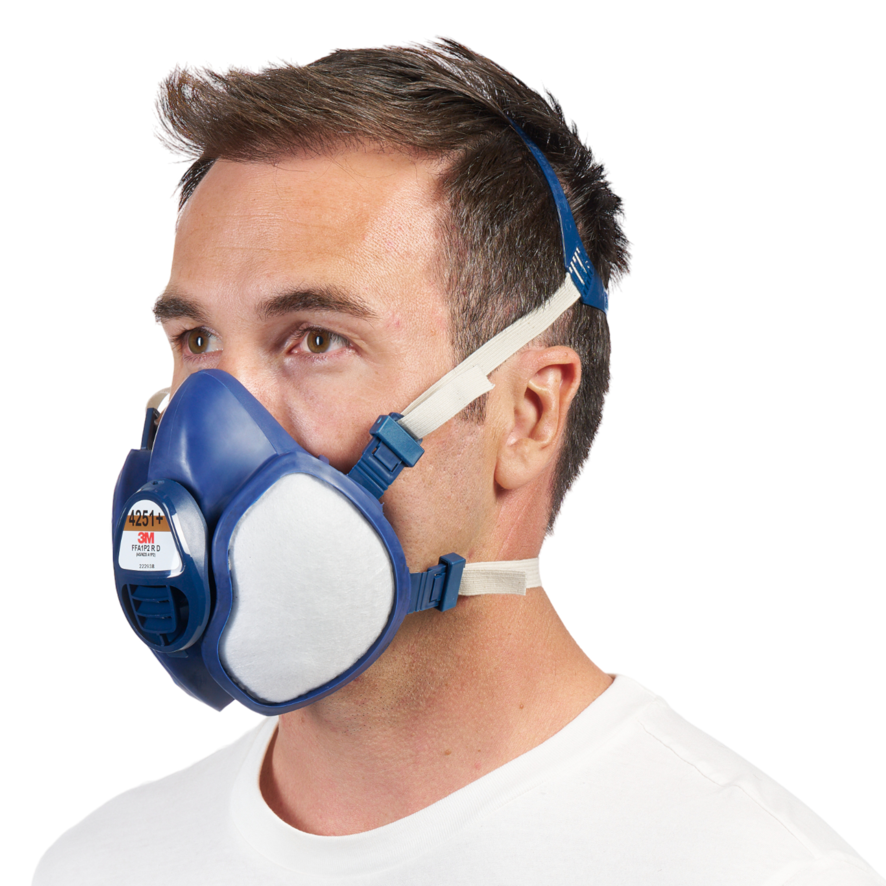 Demi-masque 4251+ A1 P2 blanc/bleu - 3M - 4251N10 00