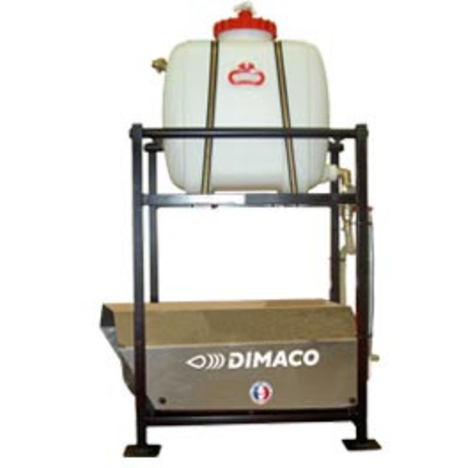 NETTOYEUR HP ÉLECTRIQUE 1300 L/H 350 B 20 CV - VERSION FIXE AVEC BAC TAMPON 100 L AVEC 20 M FLEXIBLE + LANCE TURBO INOX DIMACO - IG21350F