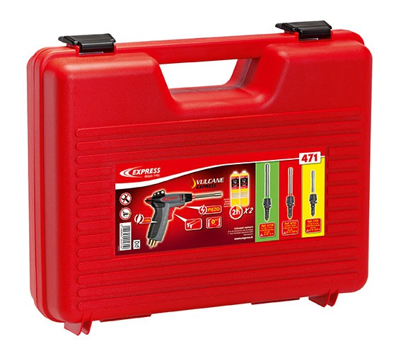 VULCANE MULTI PLOMBERIE CHAUFFAGE 1 CHALUMEAU + 2 CARTOUCHES + 2 LANCES + VALISETTE - EXPRESS - 471