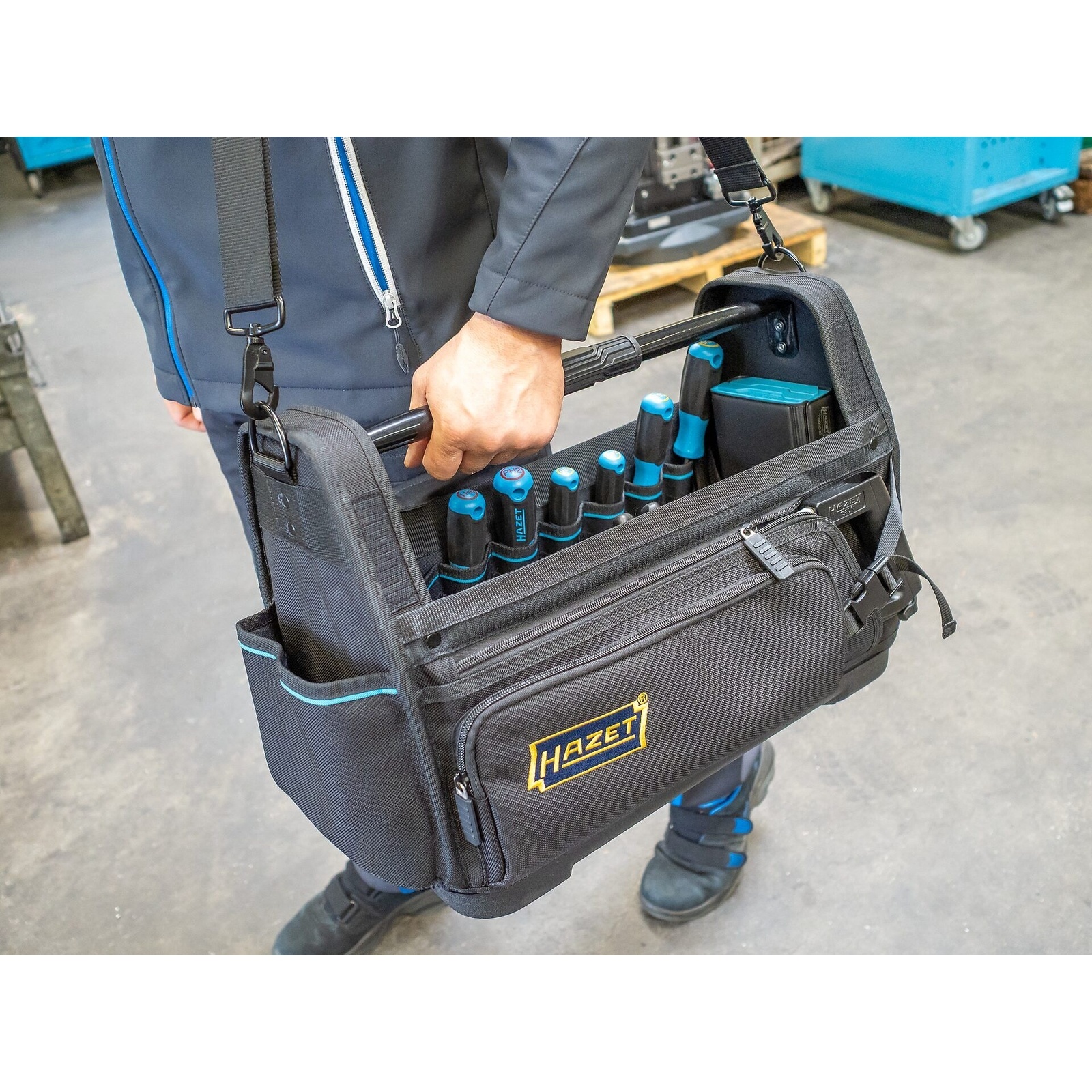 Sac à outils universel grand vide 520 x 300 x 370 mm avec couvercle amovible HAZET - 191T-6L