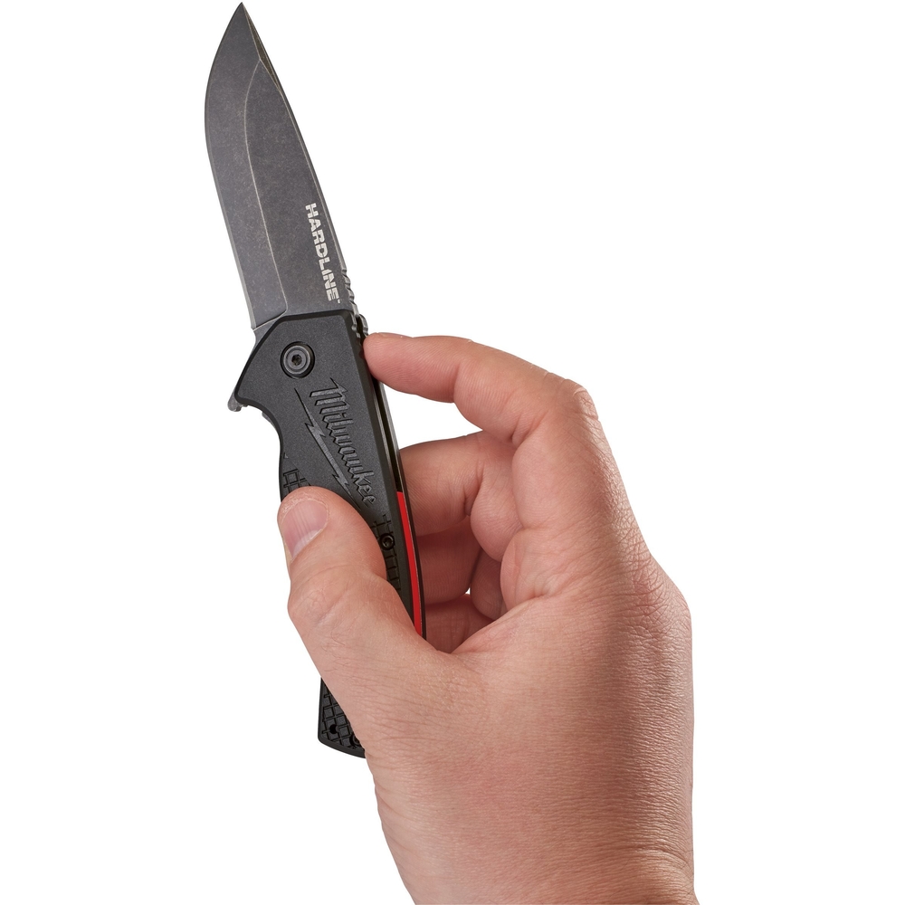 COUTEAU PLIANT HARDLINE LAME LISSE 89MM MILWAUKEE - 4932492453