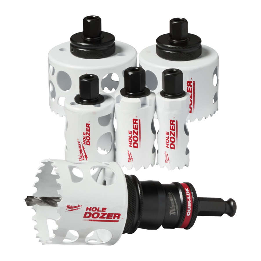  SET DE SCIES CLOCHES HOLE DOZER BI-METAL QUICK-LOK 9 PCS MILWAUKEE - 49224771