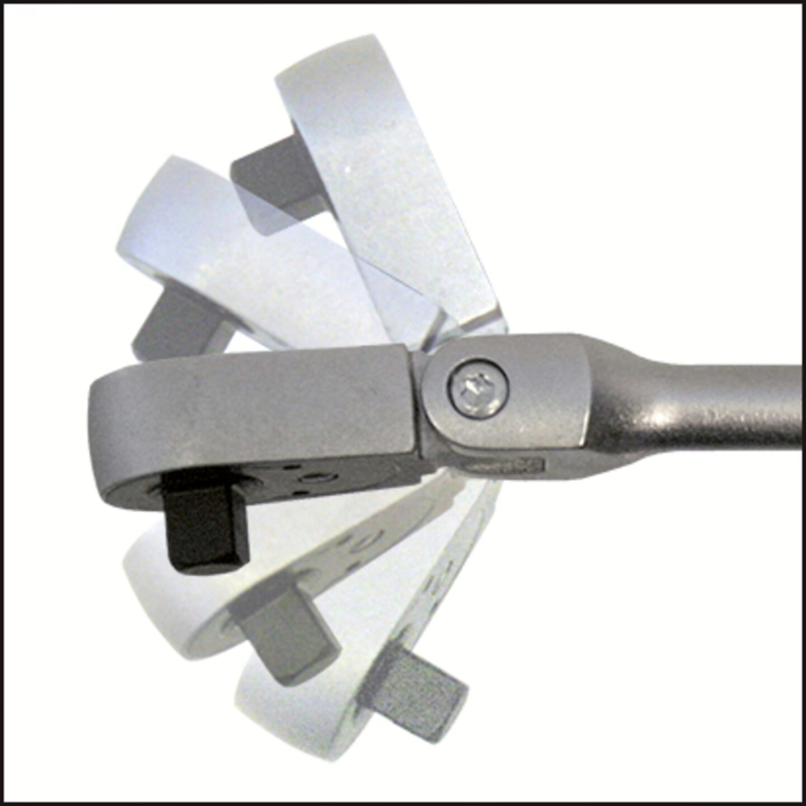 Cliquet réversible à cardan carré massif 1/2 pouce 270 mm manche bimatière HAZET - 916GK
