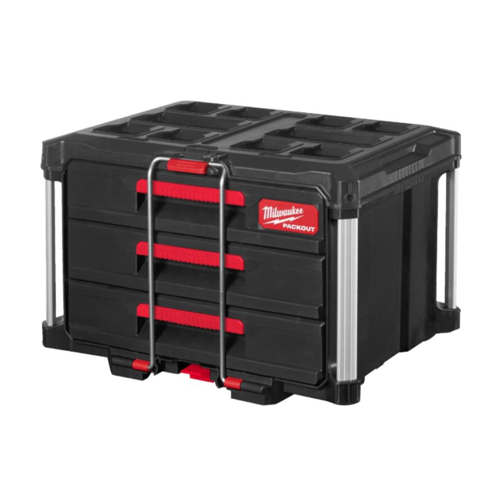 PACK 3 MACHINES MILWAUKEE M18 ÉLECTRICIEN PACKOUT + COFFRET FORETS SDS PLUS