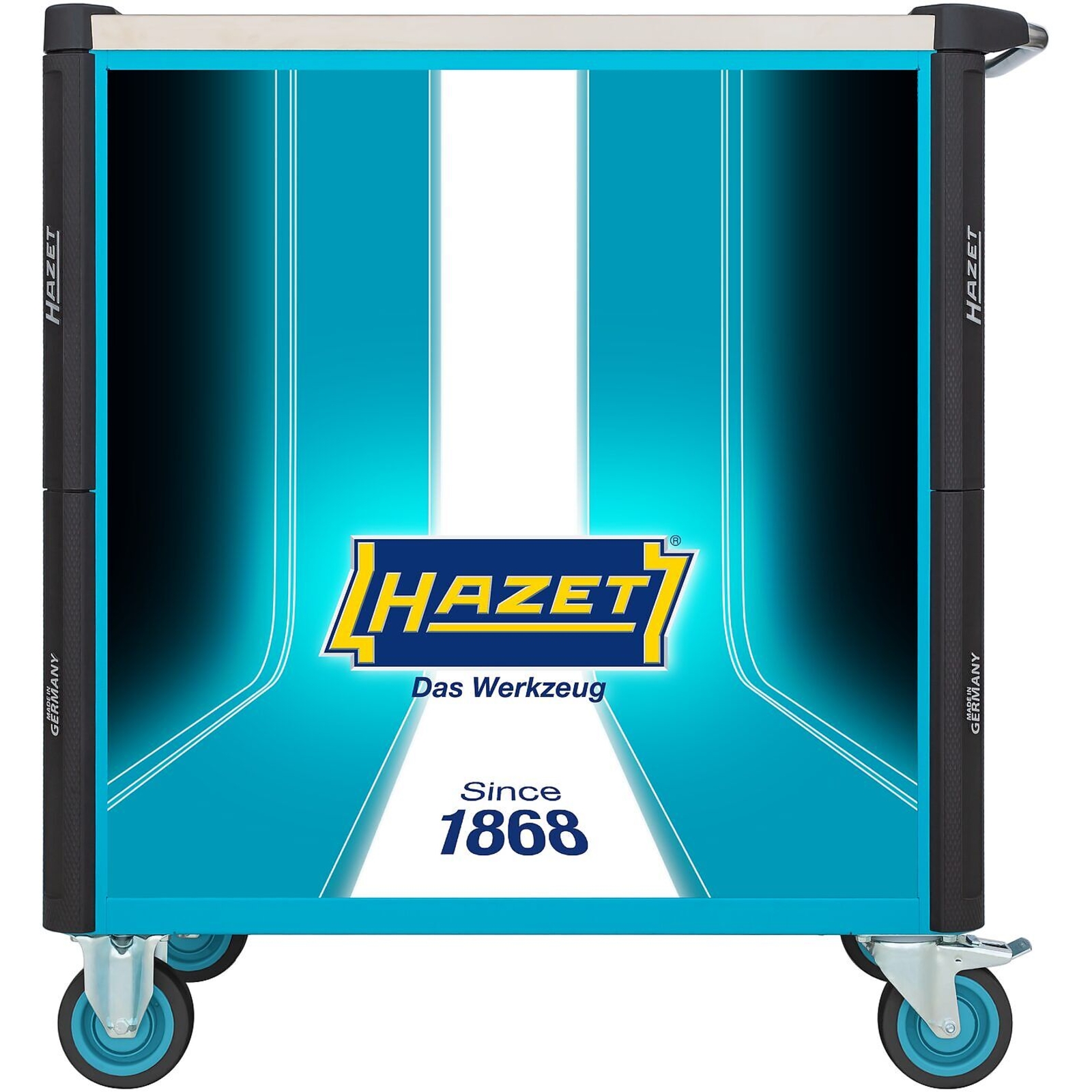 Servante d’atelier édition spéciale 8 tiroirs acier inoxydable 959 x 518 mm HAZET - 179NXL-8S1