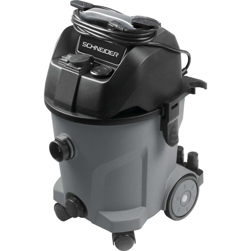 ASPIRATEUR 20L EAU & POUSSIERES 1200W CUVE PVC - PRISE + SYST DECOLMATAGE - SCHNEIDER ASPI - 50002