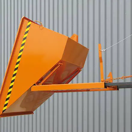 Benne basculante surbaissée 750L avec angle de basculement plat EICHINGER - 2014.10