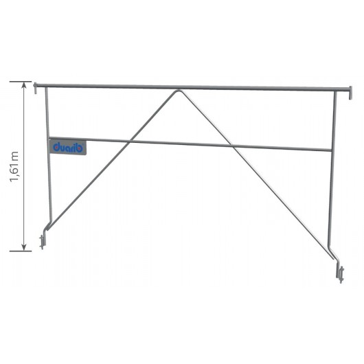 Garde-Corps Latéral EXMDS2 - Pour Échafaudages F3000, F3000 ALU Et MULTI 4X - Acier - DUARIB - 50220