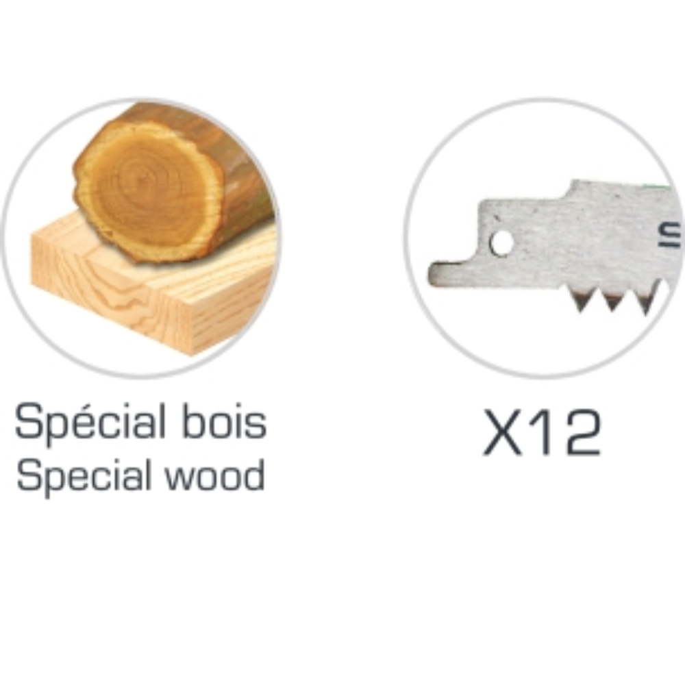 ASSORTIMENT 12 LAMES SCIE SABRE BOIS SCHNEIDER - SCHNEIDER - 50760