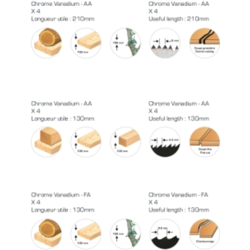 ASSORTIMENT 12 LAMES SCIE SABRE BOIS SCHNEIDER - SCHNEIDER - 50760
