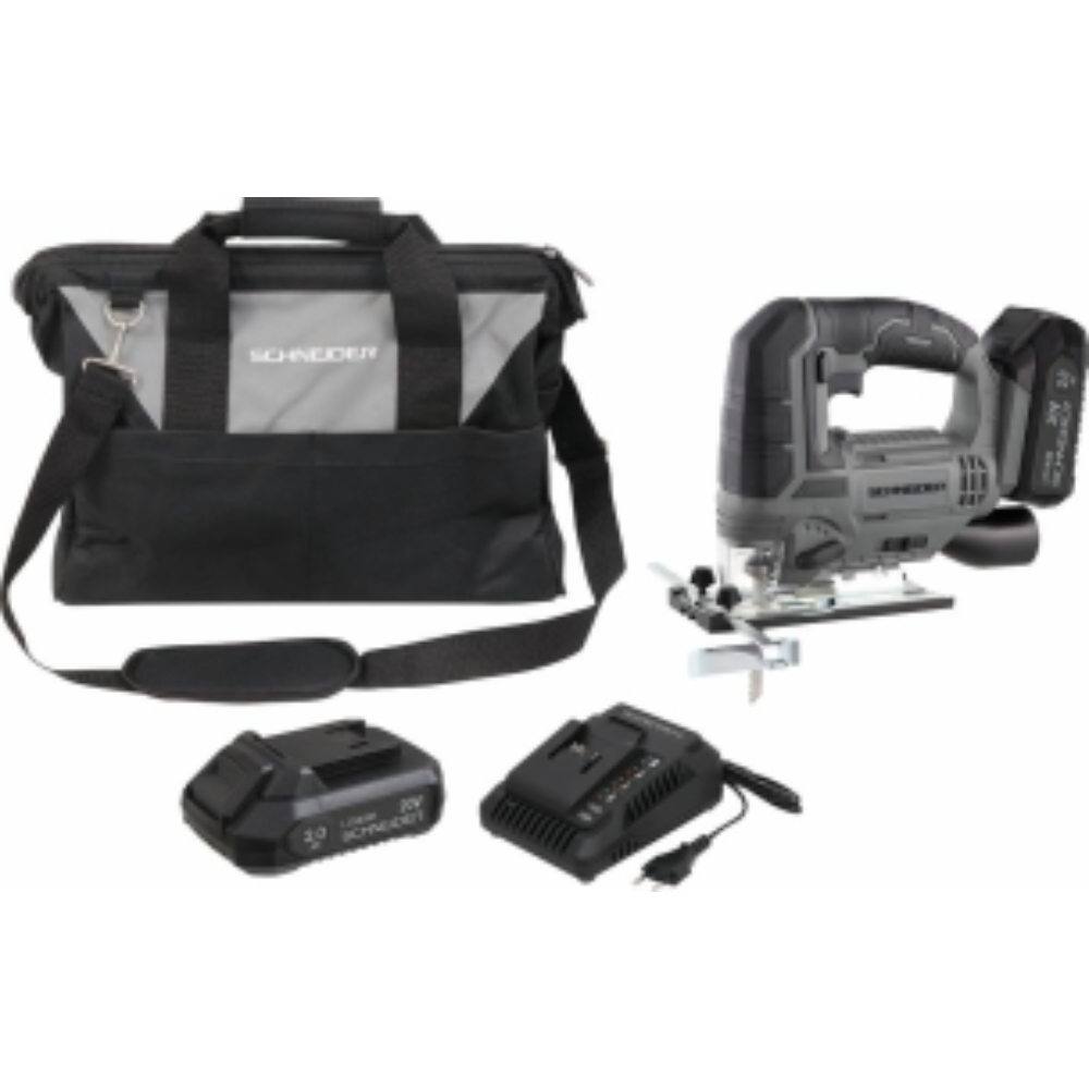 Pack scie sauteuse 20V - 2 batteries 2Ah Li-ion - chargeur - sac de transport SCHNEIDER ELECTRO - 50860